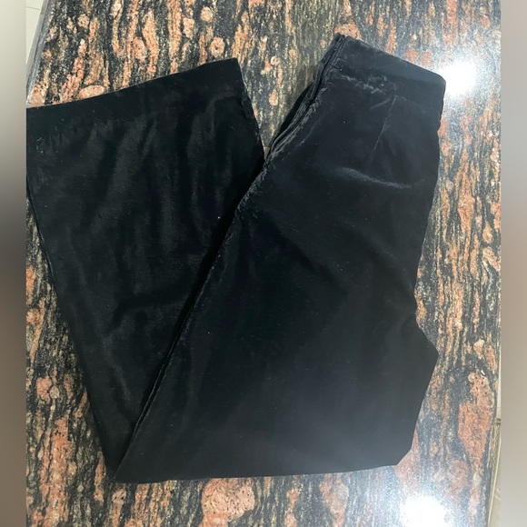 H&M black velvet parallel pant. Size 32uk .new - Picture 5 of 7